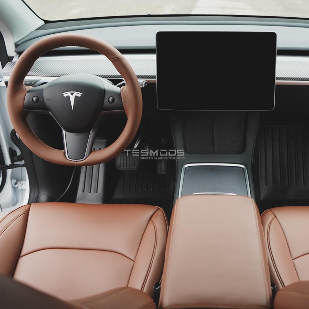 Model Y Napa Leather Seat Covers – Saddle Tan