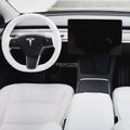 Model 3 Napa Leather Seat Covers – Dove White