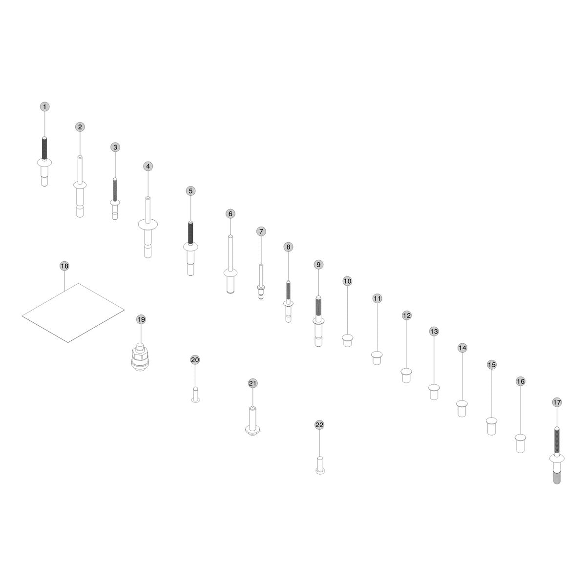 Tesla Cybertruck Structural Repair Consumables parts diagram