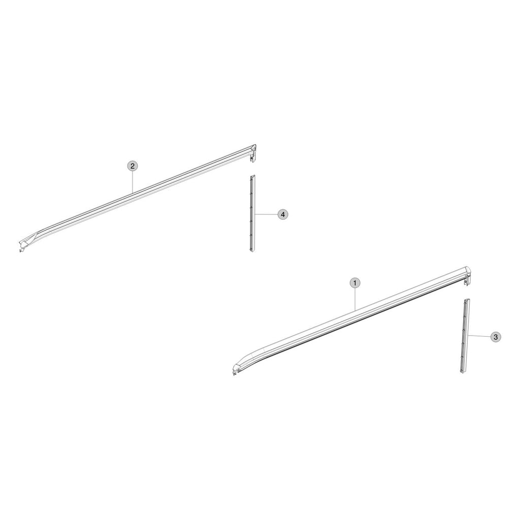 Tesla Cybertruck Tailgate Seals parts diagram