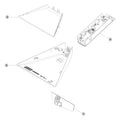 Tesla Cybertruck Rearview Mirror parts diagram
