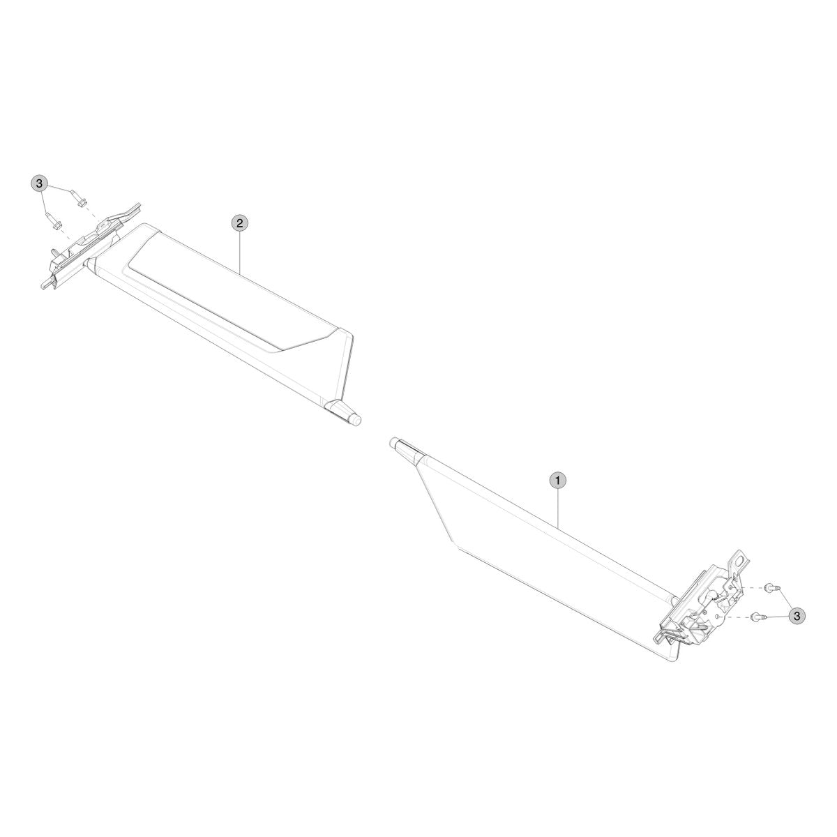 Tesla Cybertruck Sun Visors parts diagram