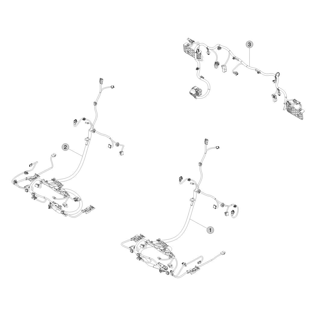 Tesla Cybertruck Seat Harnesses parts diagram