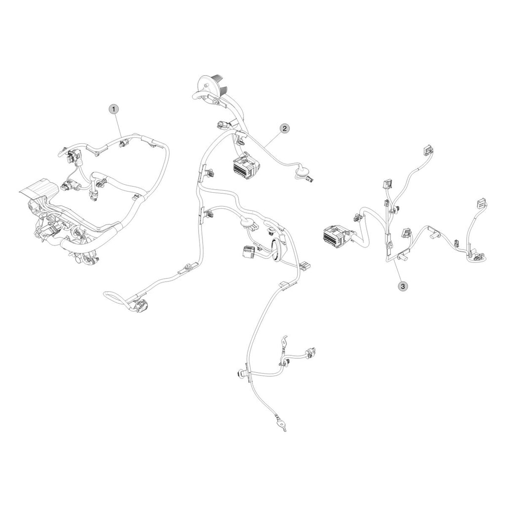 Tesla Cybertruck Thermal and HVAC Harnesses parts diagram