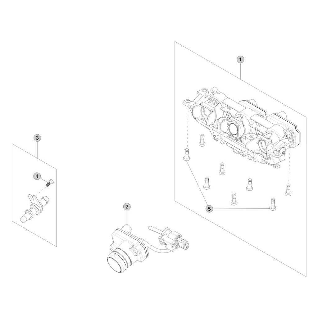 Tesla Cybertruck Forward Facing parts diagram