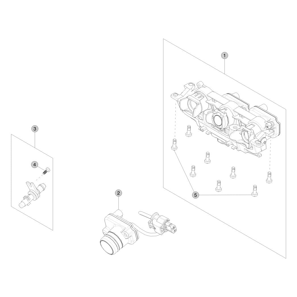 Tesla Cybertruck Forward Facing parts diagram