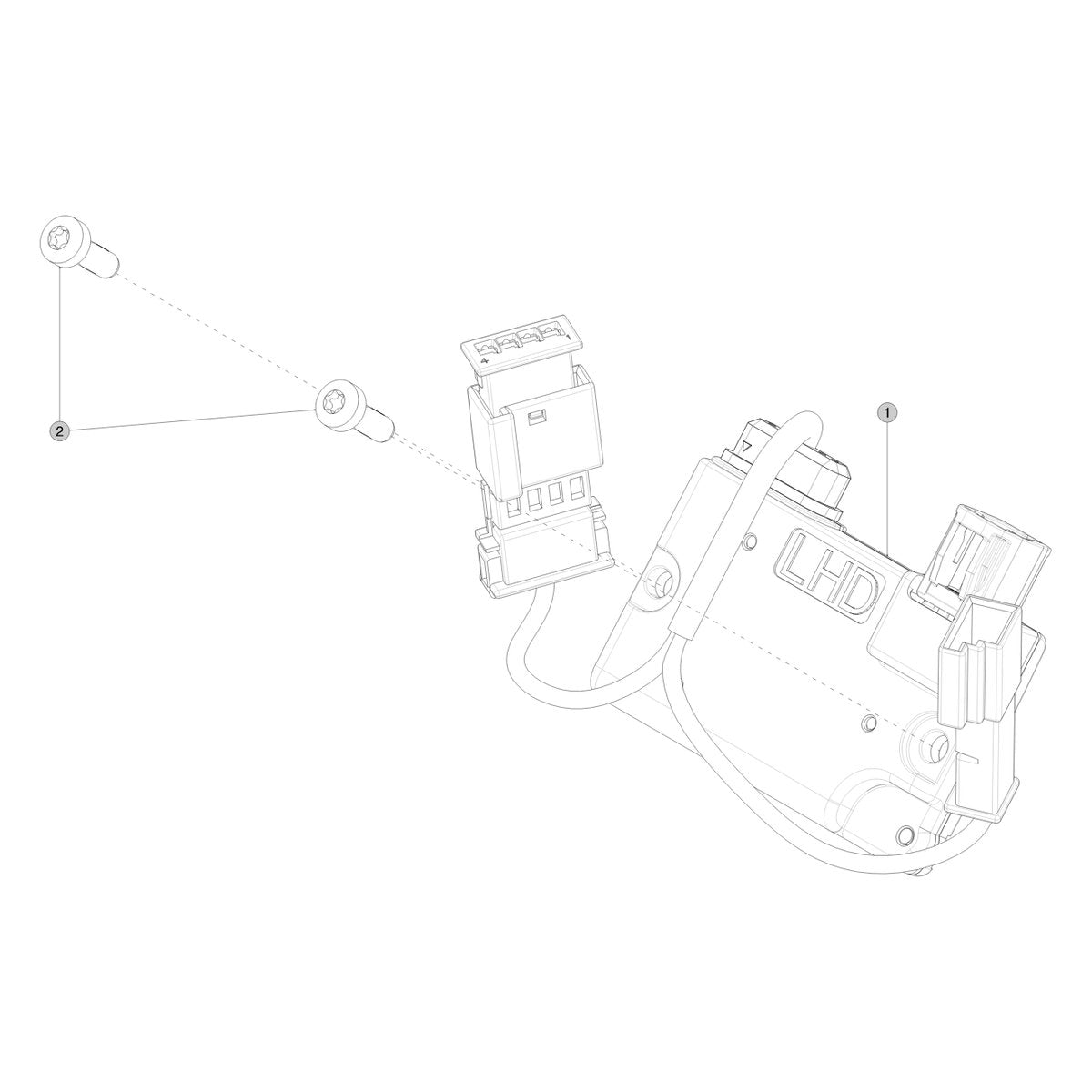 Tesla Cybertruck Interior Camera parts diagram