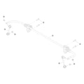 Tesla Cybertruck Rear Stabilizer Bar and Links parts diagram