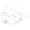 Tesla Cybertruck Air Suspension Compressor and Reservoir parts diagram