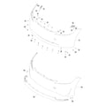 Tesla Model 3 Highland Front Bumper Fascia parts diagram