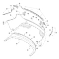 Tesla Model 3 Highland Rear Bumper Fascia parts diagram