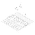 Tesla Model 3 Highland Center Underbody parts diagram