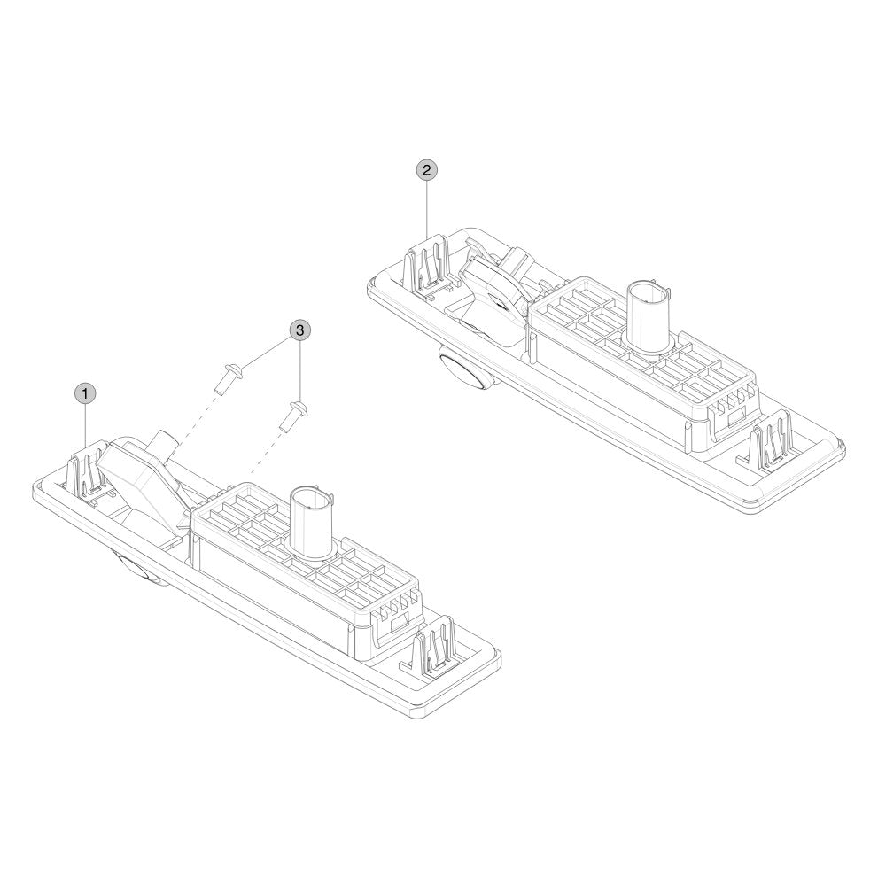 Tesla Model 3 Highland Trunk Handle and Emergency Release parts diagram