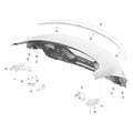 Tesla Model 3 Highland Trunk Hinges and Fittings parts diagram
