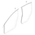 Tesla Model 3 Highland Body Side Seals parts diagram