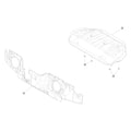 Tesla Model 3 Highland Motor Bay Absorber parts diagram