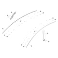 Tesla Model 3 Highland Exterior Trim Fittings parts diagram