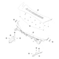 Tesla Model 3 Highland Underhood Trim parts diagram