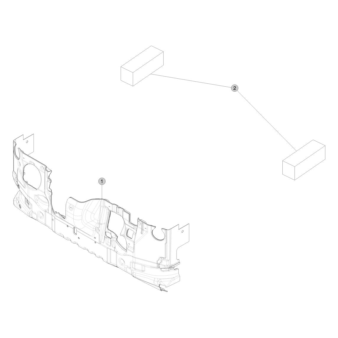 Tesla Model 3 Highland Interior Sound Insulation parts diagram