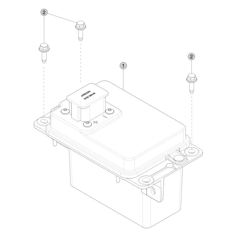 Tesla Model 3 Highland LV Battery parts diagram