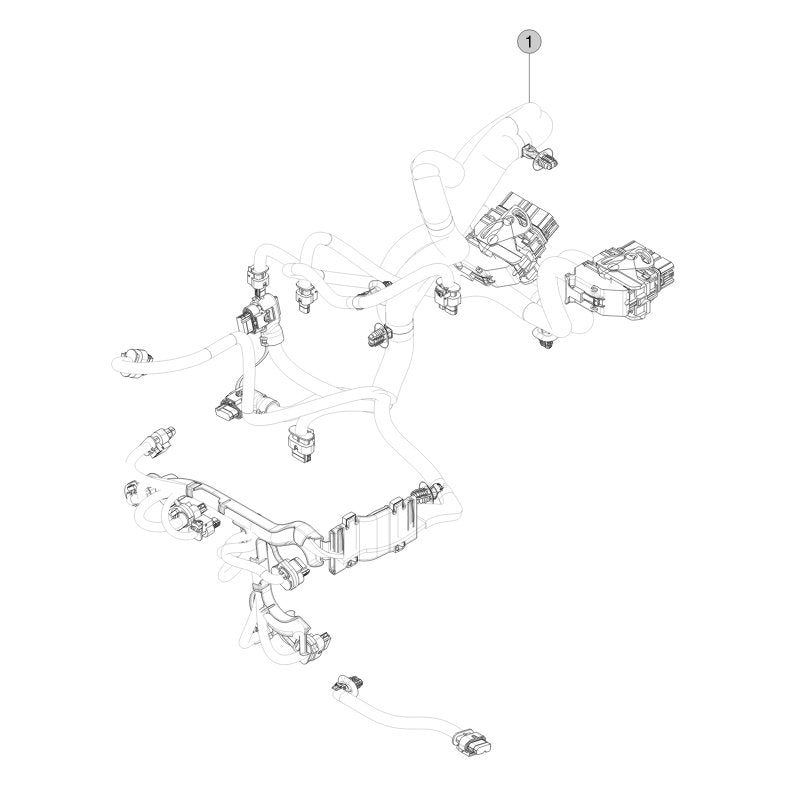 Tesla Model 3 Highland Thermal and HVAC Harnesses parts diagram