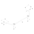 Tesla Model 3 Highland Rear Stabilizer Bar and Links parts diagram