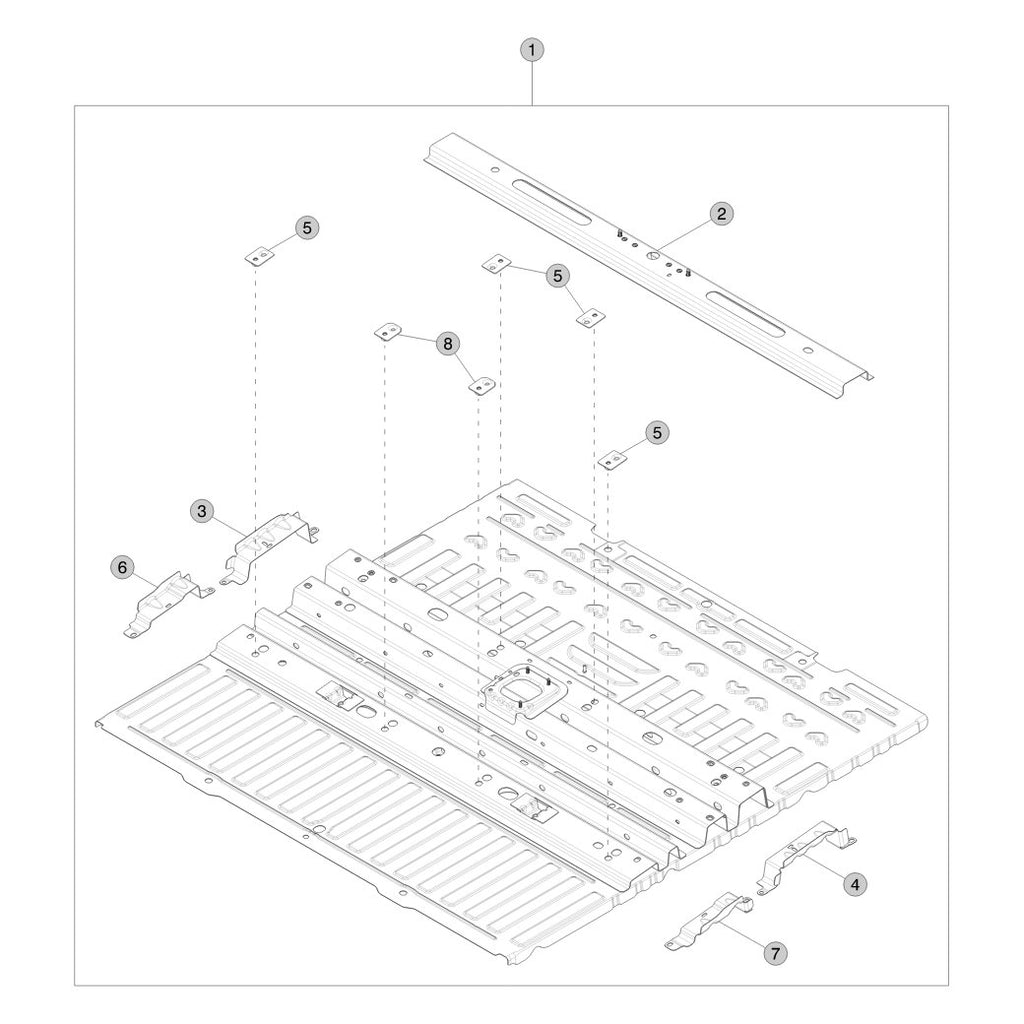 Tesla Model Y Juniper Center Under Body parts diagram