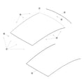 Tesla Model Y Juniper Roof Glass parts diagram