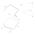 Tesla Model Y Juniper Windshield and Liftgate Glass parts diagram