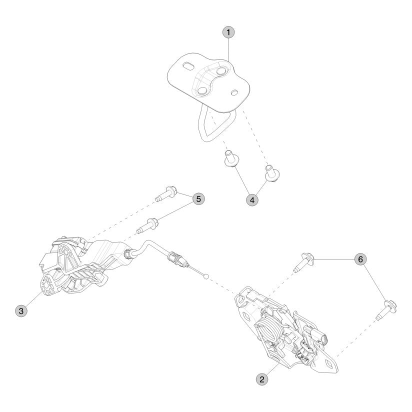 Tesla Model Y Juniper Hood Latch and Release parts diagram