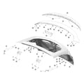 Tesla Model Y Juniper Liftgate Hinges and Fittings parts diagram