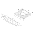 Tesla Model Y Juniper Front Undertray parts diagram