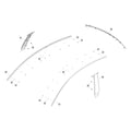 Tesla Model Y Juniper Exterior Trim Fittings parts diagram