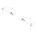 Tesla Model Y Juniper Sun Visors parts diagram