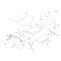 Tesla Model Y Juniper Trunk Carpet and Side Finishers parts diagram