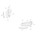 Tesla Model Y Juniper Headlamps - Standard parts diagram