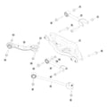 Tesla Model Y Juniper Rear Suspension Arms parts diagram