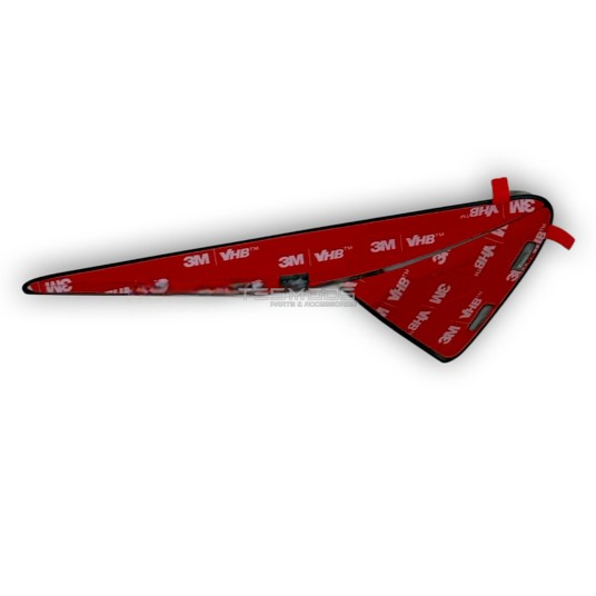 SIDE REPEATER TRIM – CARBON BLACK AERO RIB – LEFT HAND - Model 3, Model Y