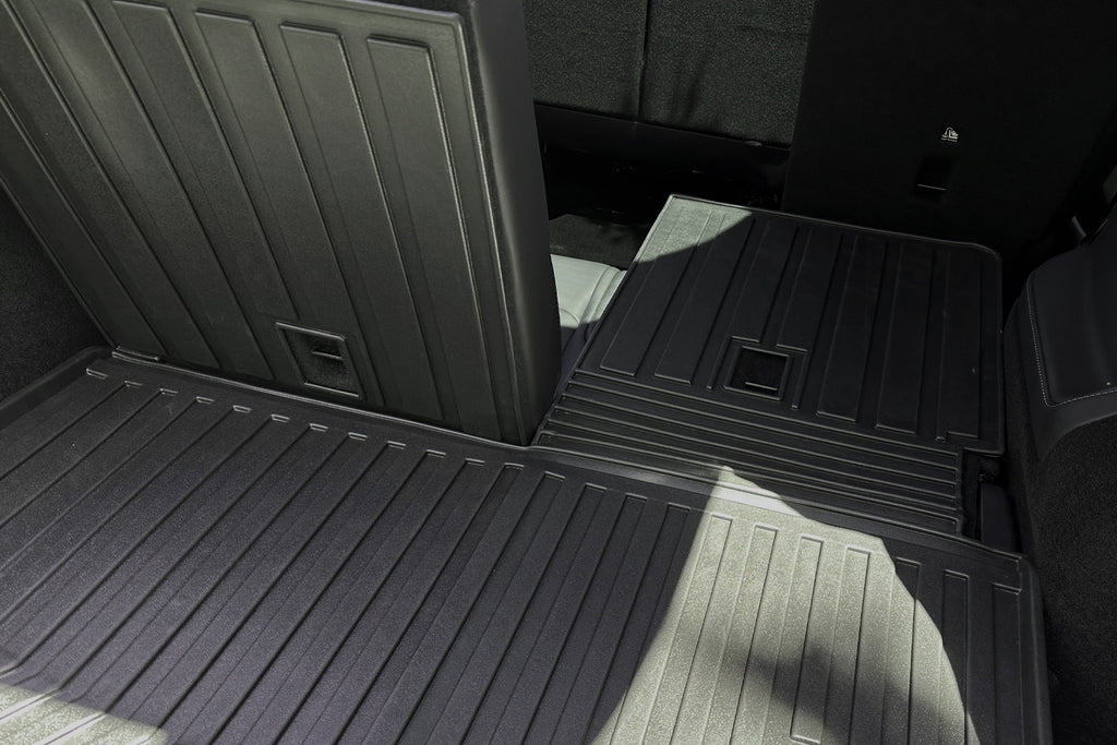 Model Y Frunk Trunk 3rd Row & Back Seat Mats – 3D Extreme Performance – 7 Seater