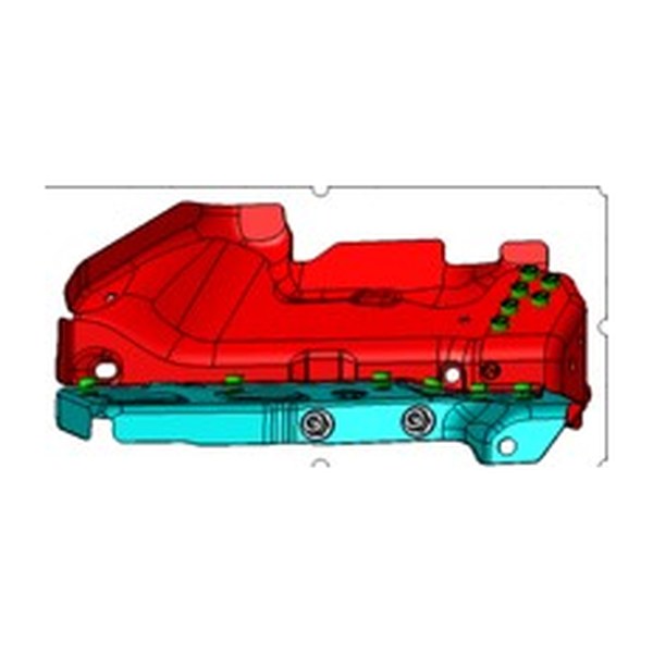 Assembly - Front Subframe Support - Left Hand - Tesla part 1487485-S0-F