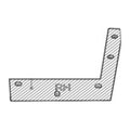Fascia Step Bracket Center - Left Hand - Tesla part 1684650-00-C