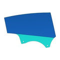 Asymmetrical Laminated Glass - Rear Door Right Hand - NA - Tesla part 1773071-00-B