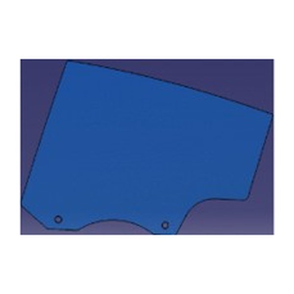 Moving Side Glass - Rear Door - Right Hand - Assymetric Laminated - Tesla part 1833124-00-B