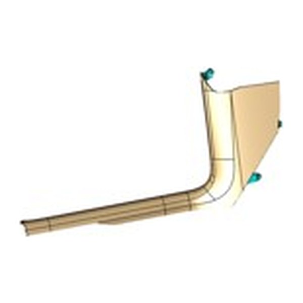 A-Pillar Lower Trim Assembly - Left Hand - Tesla part 1935491-50-F