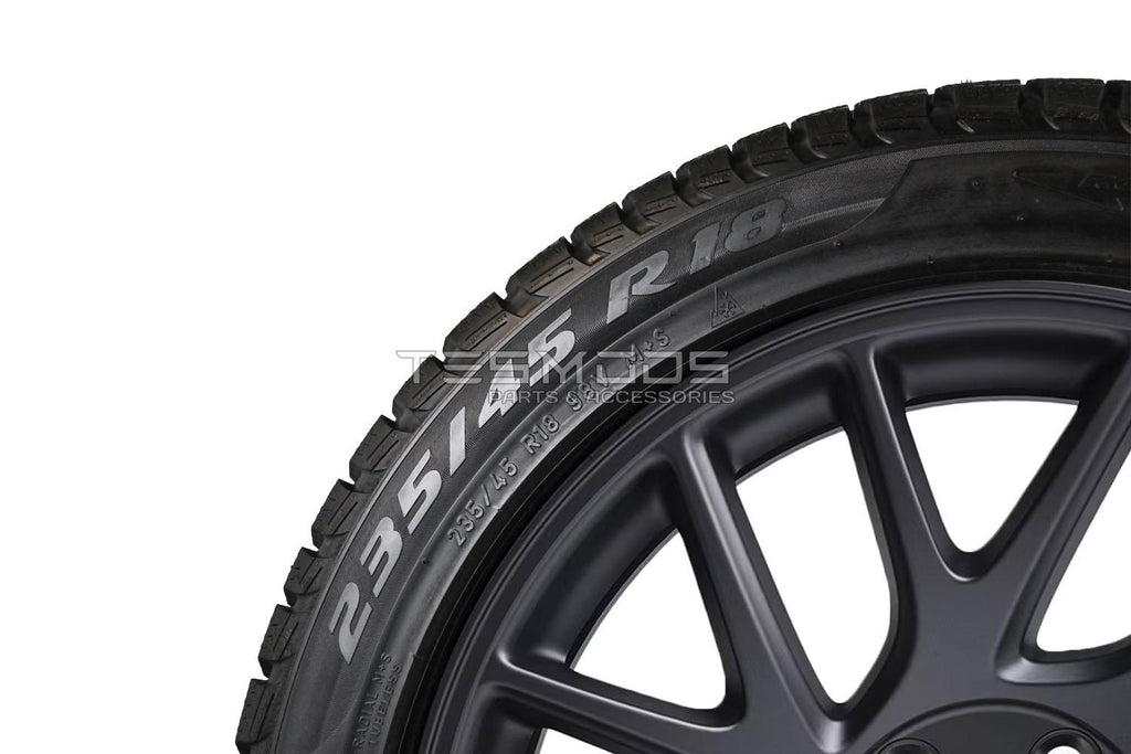 Model 3 Winter Tires Package – OEM 18″ Photon with Pirelli