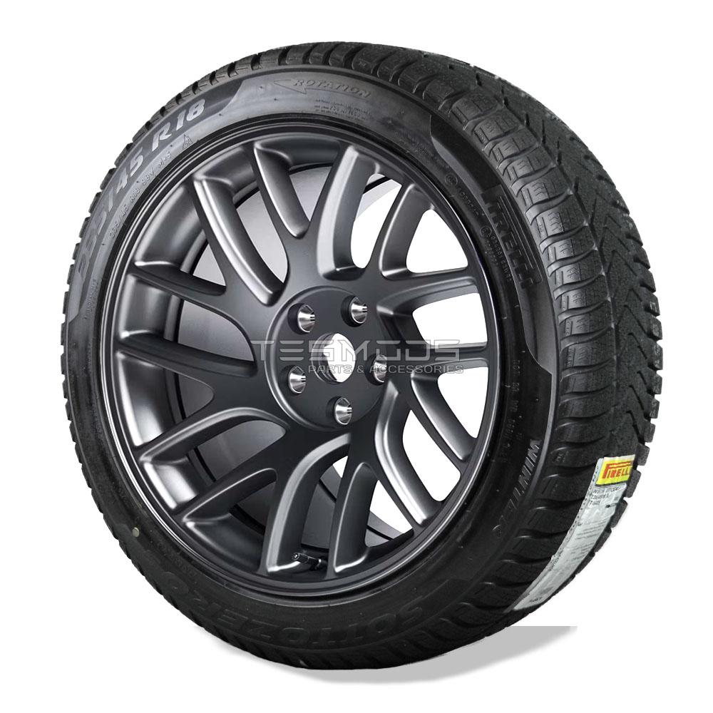 Model 3 Winter Tires Package – OEM 18″ Photon with Pirelli