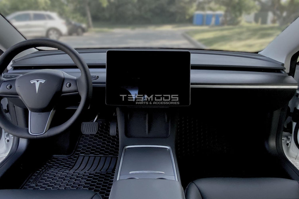 Model 3 Matte Black Dash & Doors Trim Covers