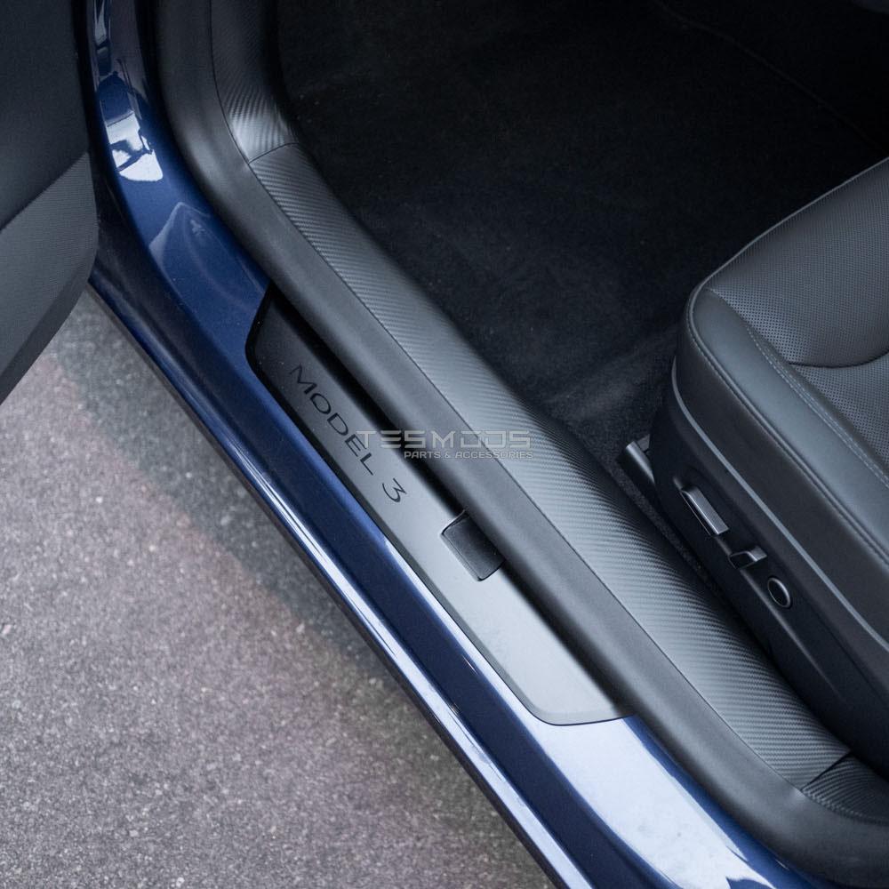 Model 3 Door Sill & Trunk Sill Guards – Carbon Fiber - Model 3, Model 3 Highland
