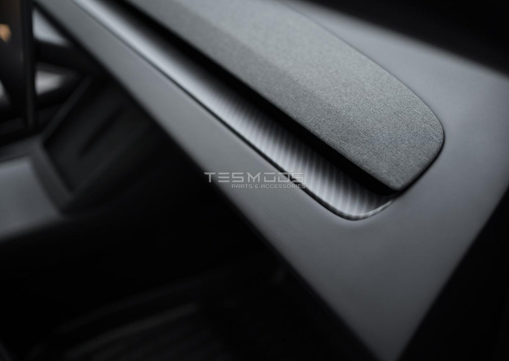 Model 3 Matte Carbon Fiber Dash Trim Cover - Model 3, Model 3 Highland