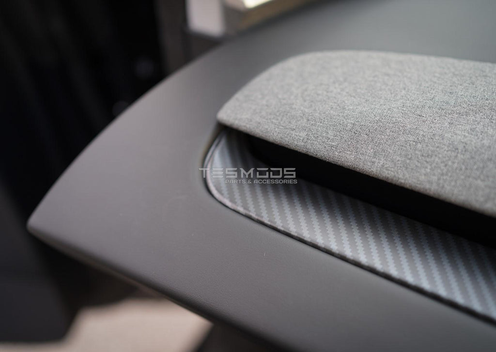 Model 3 Matte Carbon Fiber Dash Trim Cover - Model 3, Model 3 Highland
